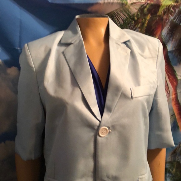 New Whatlee Blazer lt blue size xl 2 pockets lined - Picture 3 of 4